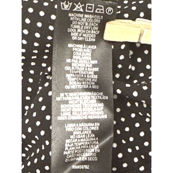 Adrianna Papell LG Polka Dot Culotte Pants Retro Wide Leg Trousers Chic Goucho - Picture 9 of 10